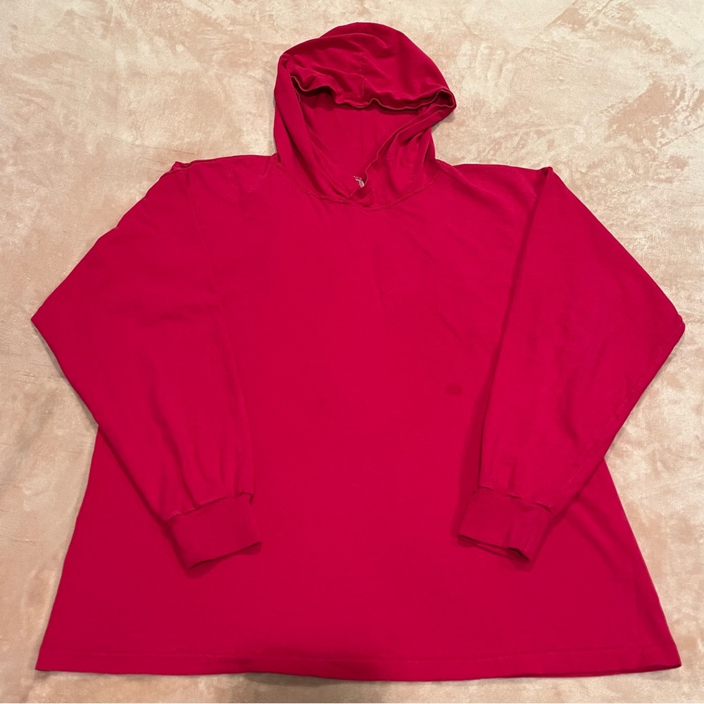 GAP Lightweight Oversized Hoodie (Bright Red / Raspberry) Size S